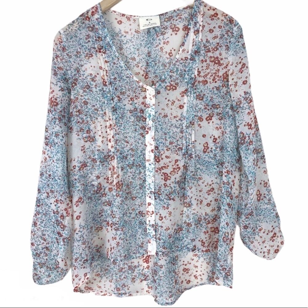 Pins & Needles Sheer Floral Blouse
